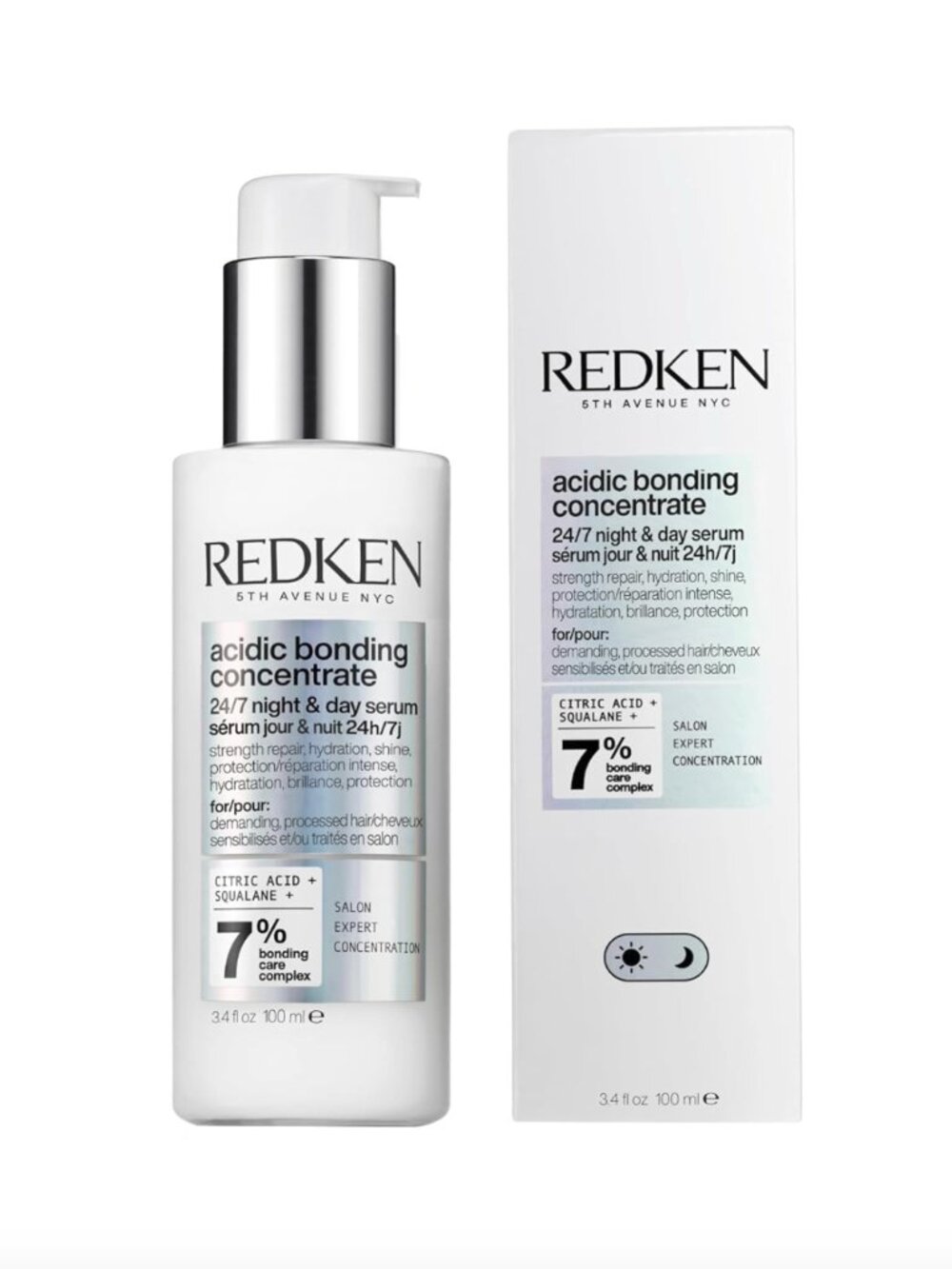 NEW Redken Acidic Bonding Concentrate 24/7 Night & Day Serum For Damaged Hair